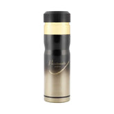 Deodorant Passionate zwarte en gouden spray met ribbelkraag voor mannen